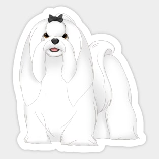 Maltese Dog Sticker